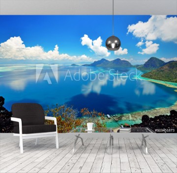 Picture of Malaysia Sabah Borneo Scenic View of Tun Sakaran Marine Park tropical island Bohey Dulang Semporna Sabah